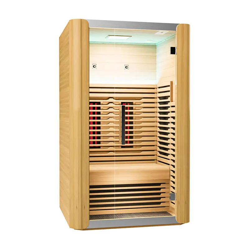 Modern Spectrum Indoor Sauna Cabin Combination  Far Infrared suana  2 person Red light therapy sauna room