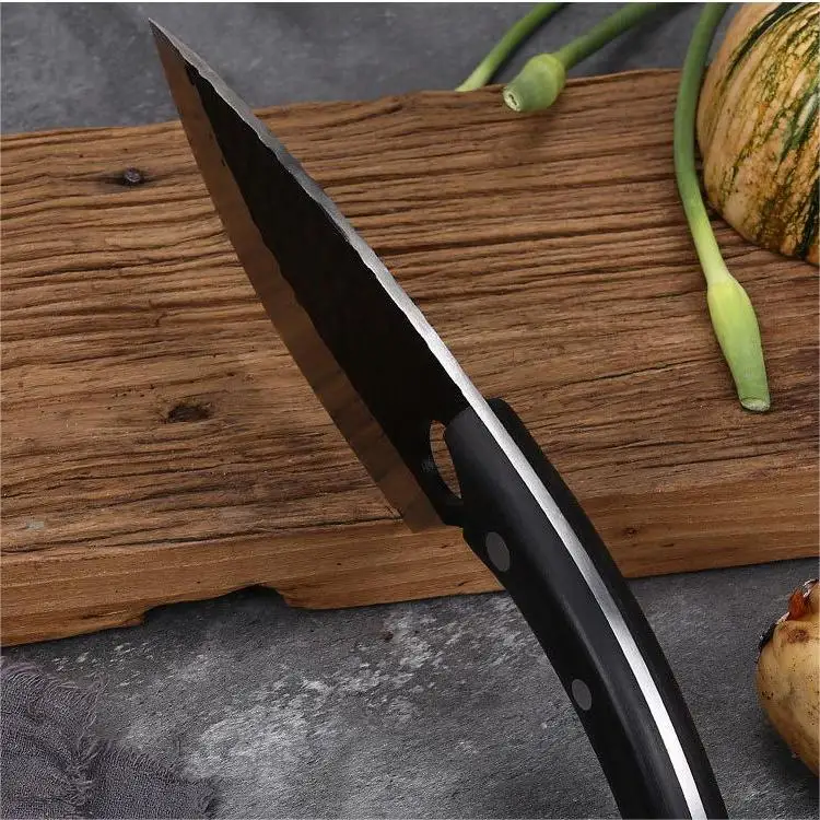Hot Sale Non-stick Handmade Forged Blank Knife Hunting Knife Outdoor Knife with Pakka Wood Handle