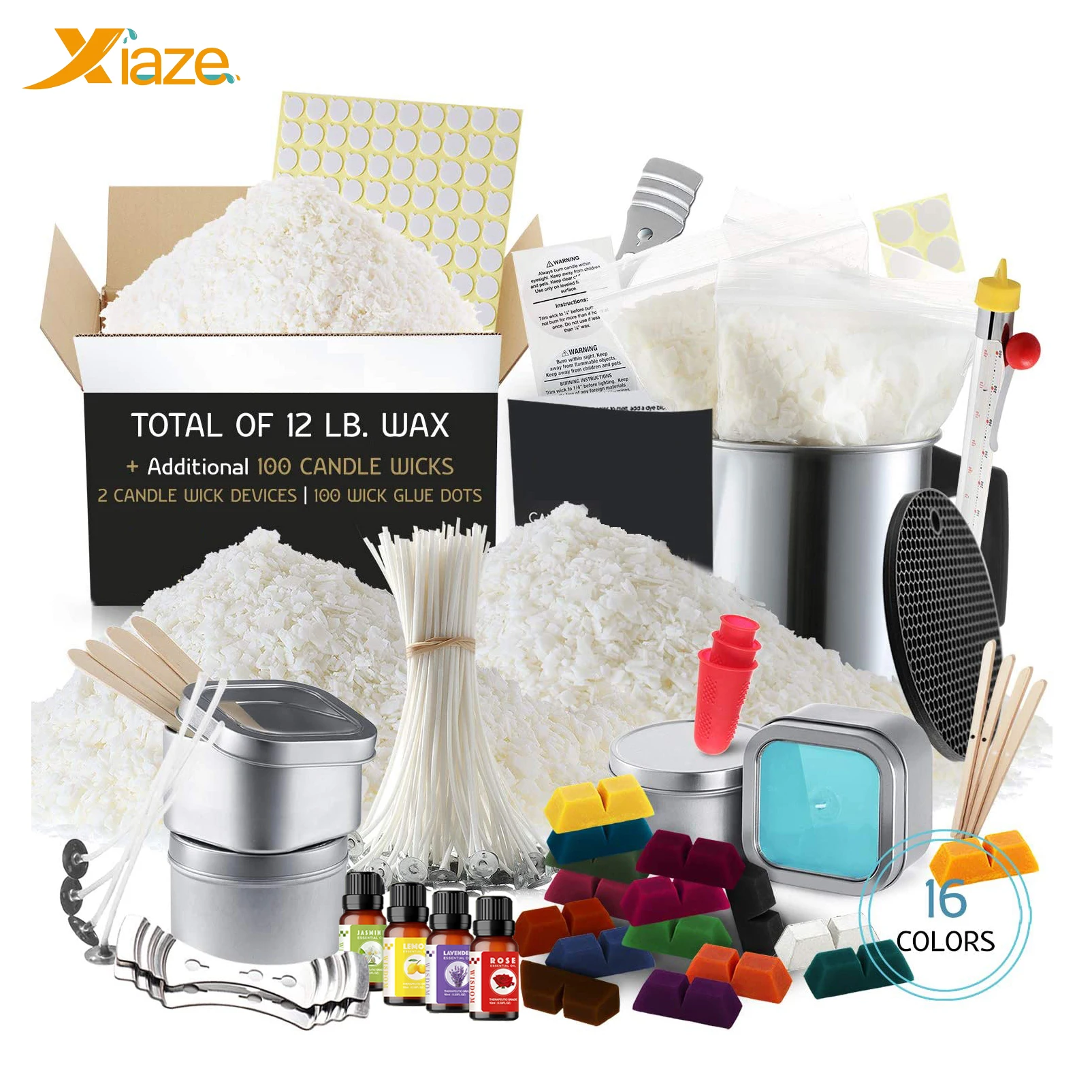 
Wholesale Mini Large Premium Kids Scented Soy Candles bean candle making kit set diy for children 