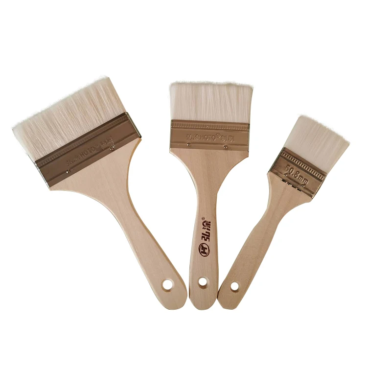 HOTO Nylon Wool Board Brush Painting Oil Painting Wood Handle Paint brush