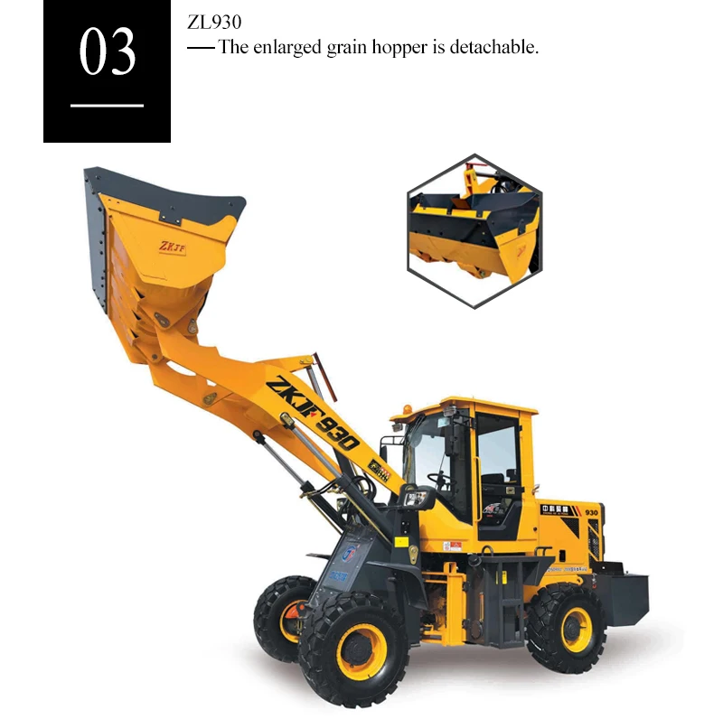 factory supply compact wheel loader CE approved 2ton loader