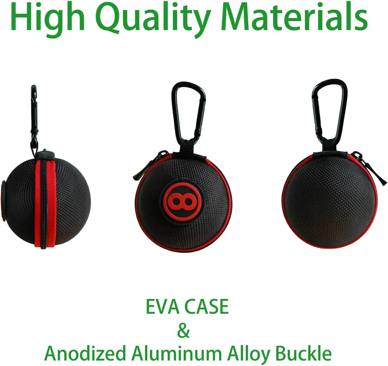 Clip-on Billiard Cue Ball Case  for Billiard Balls Training and Pool 2.24in Billiard Carrying Case Cue Ball Bag bowling Bag