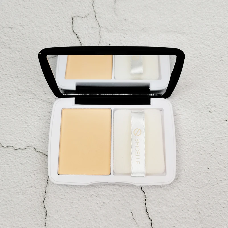 Vegan Waterproof Long Lasting Oil-control Press Powder with Pad High Quality Private Label Talc Free Face Makeup Setting Powder