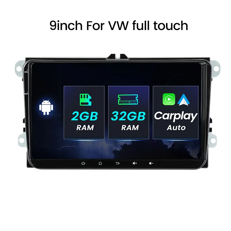 MEKEDE Android 11 4core android Автомобильное видео для VW/POLO/PASSAT B6/Golf/TOURAN/SHARAN 2 + 32 Гб WIFI GPS