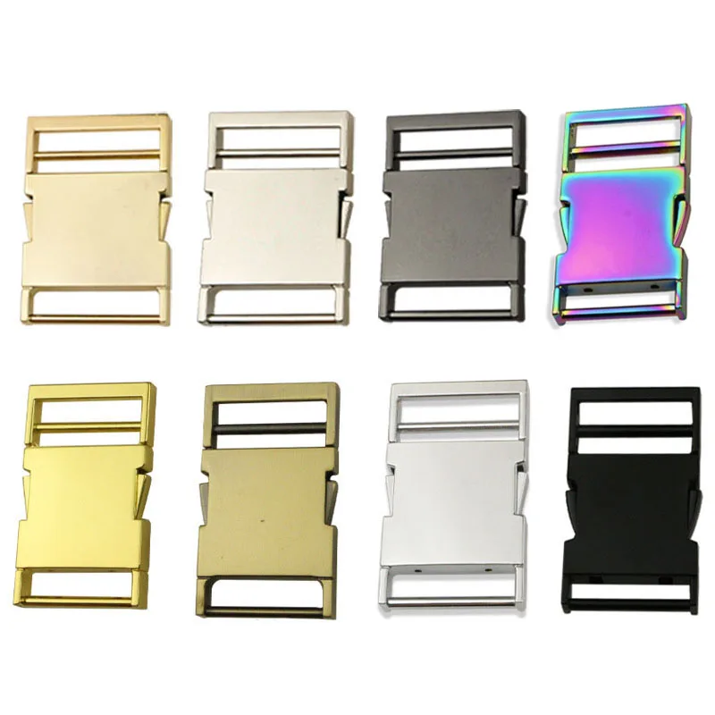RW 14-38MM High Quality Zinc Alloy Backpack Strap Flat Quick Release Buckle Luggage Bag Accessories Dog Collar Metal Buckle