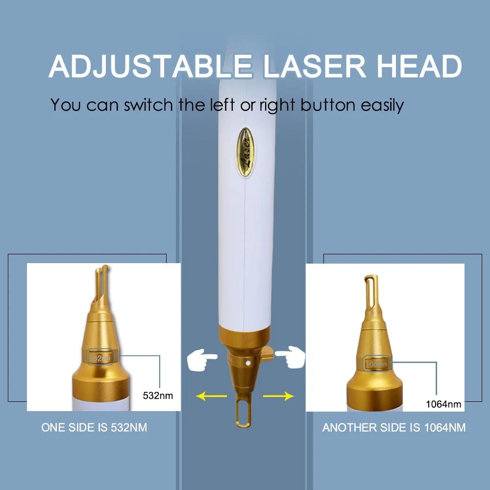 Новый дизайн Настольный пикосекундный q переключатель Nd:yag Лазерный углеродный пилинг пикосекундная машина удаление татуировки