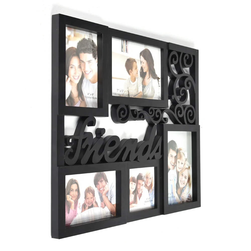 Wholesale New Glass Wall Decorative Collage Hanging White Multi Photo Frame