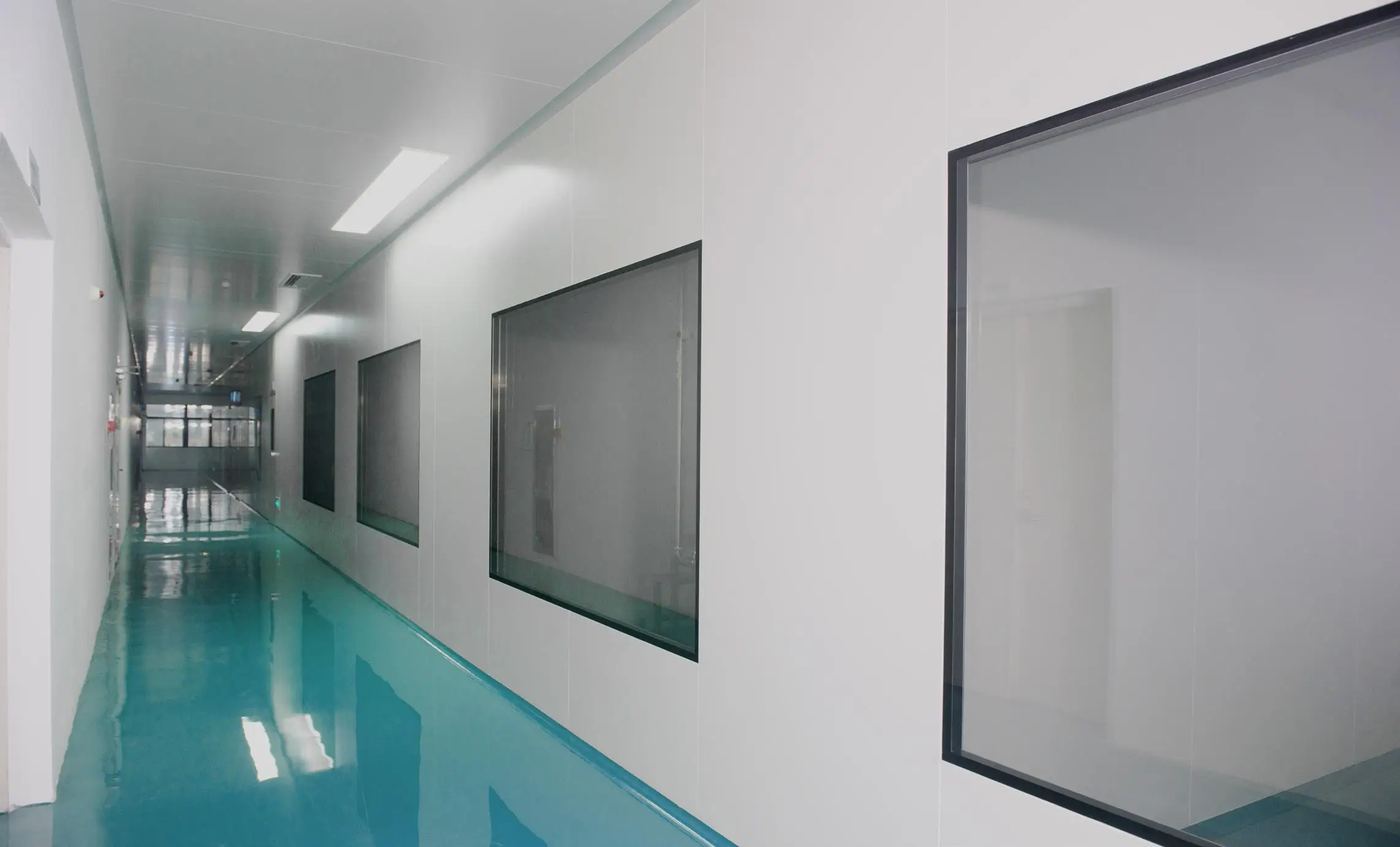 Clean room window double layer tempered glazed glass hollow window with desiccant keeping dry