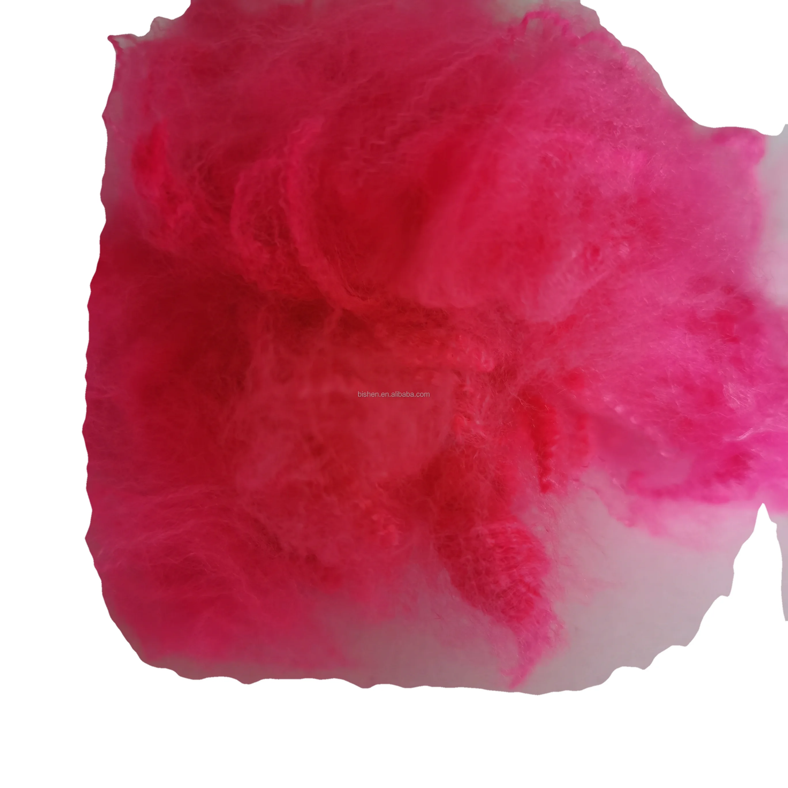 GRS certified  Recycled Polyester Staple Fiber 100% PSF bright red