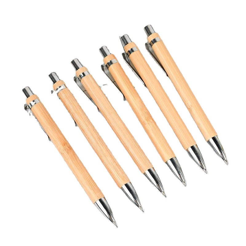 sublimated product gift bamboo pens customized logo promotional gift pen