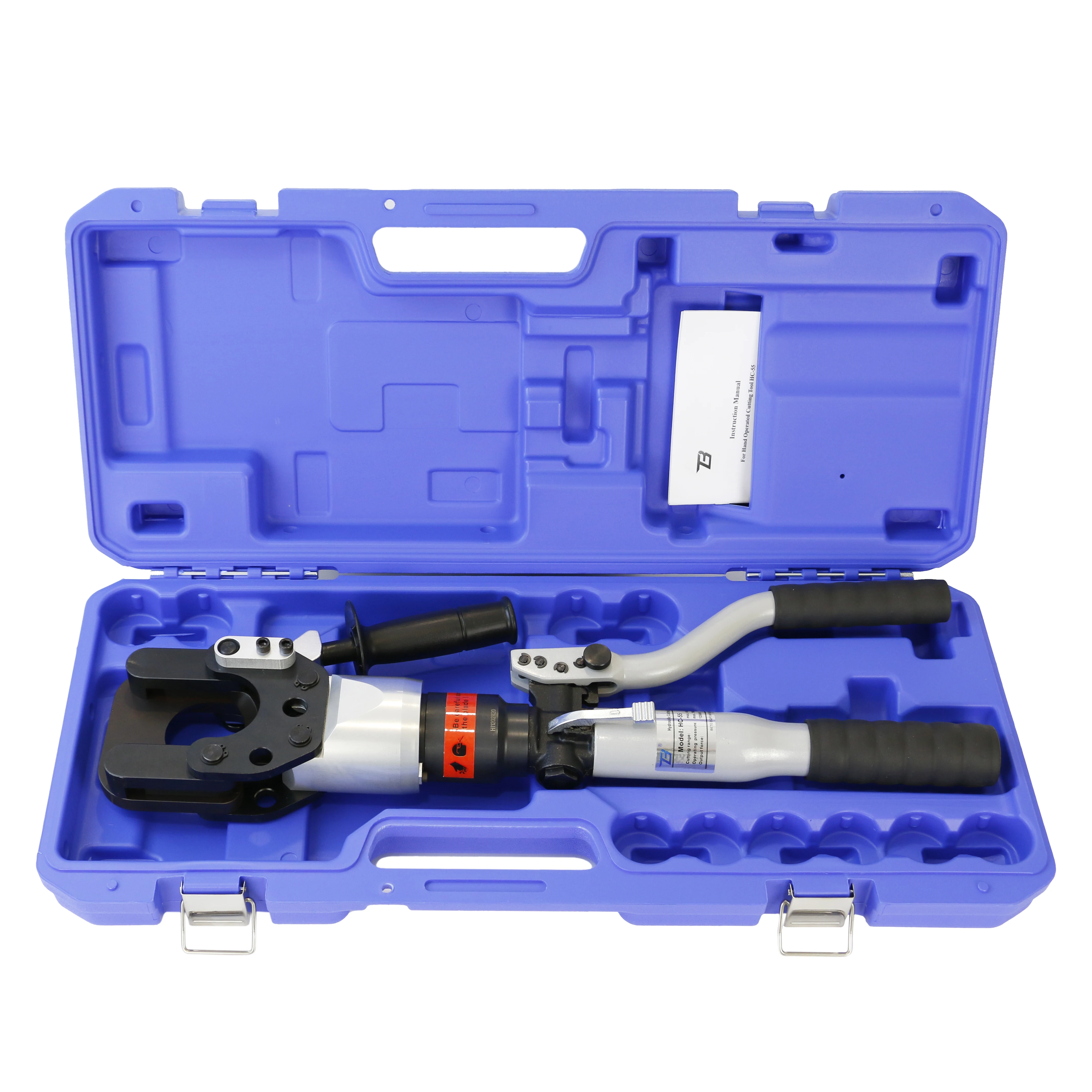 HC-55 Hand Hydraulic Bolt Steel Bar Cutter Automatic Pressure Relief Cutting Capacity 55mm