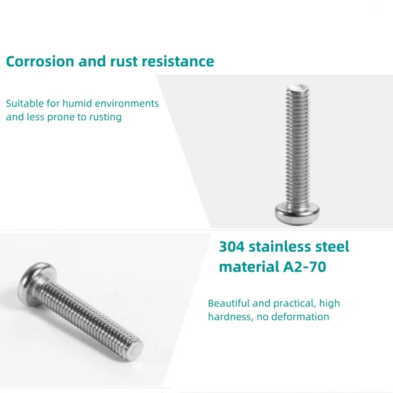 Shenzhen Ruiwen M3 * 28/30/35 304 stainless steel cross groove pan head screw - a reliable choice for fasteners