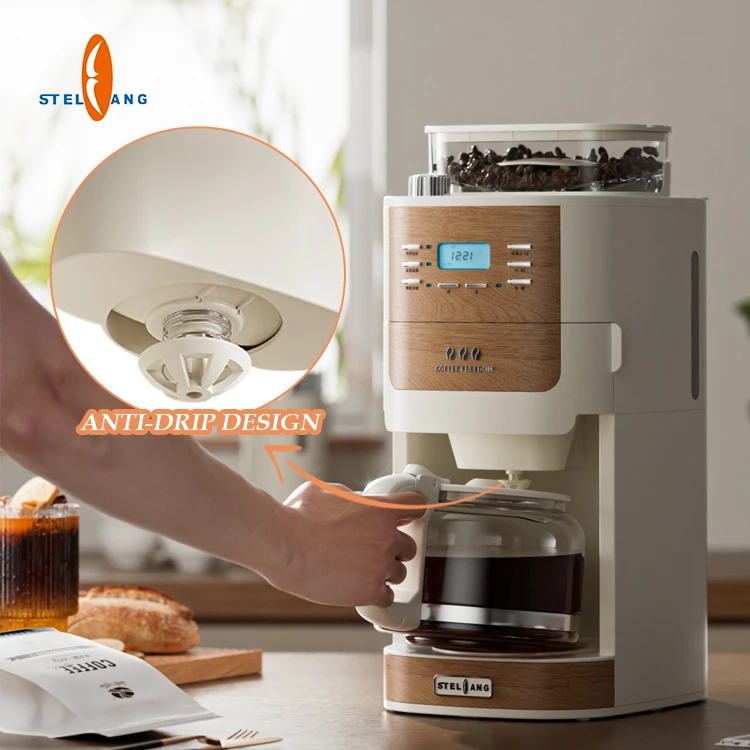 foshan electrical appliances cafeteras profesional maker grinding coffee powder coffee maschines