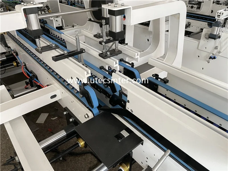 GDFG900 high speed carton paperboard silk stocking candy box folding gluing machine, Automatic Crash Lock Bottom Folder Gluer