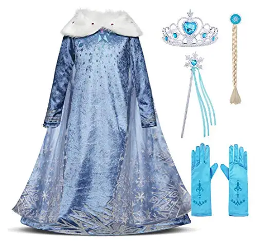 Wholesale Halloween Fairy Princess Costume Queen Cosplay Party Dresses Coat Kids Fancy Dress