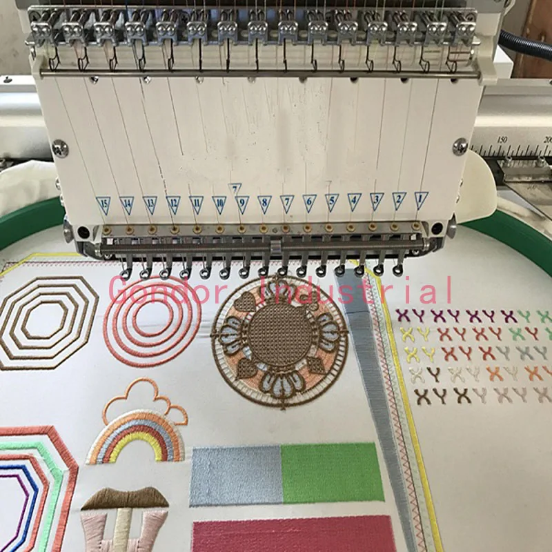 Gondor Group high quality easy operation dahao control system provide spare parts chenille towel automatic embroidery