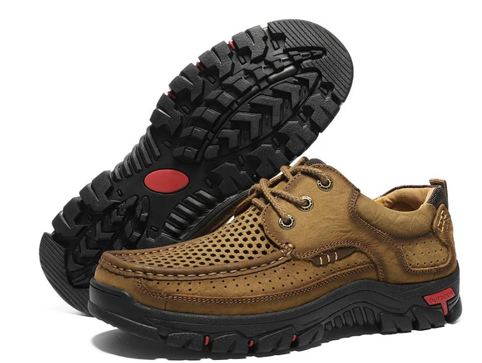 
2019 fashion sneakers men lace-up retro flat casual hiking shoes breathable genuine cow leather slip on men sport shoes 