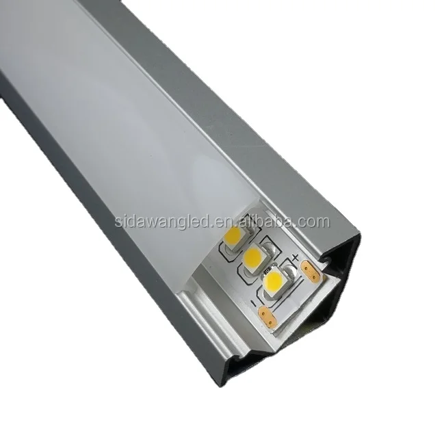 Mounted 90 degree corner led aluminum profile with PC diffuser