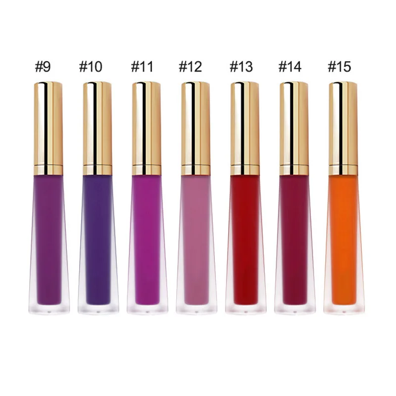 
Wholesale Custom Liquid Lipstick OEM/ODM China Factory Not Test on Animals Lipgloss Private Label Clear lipgloss with 10 colors 
