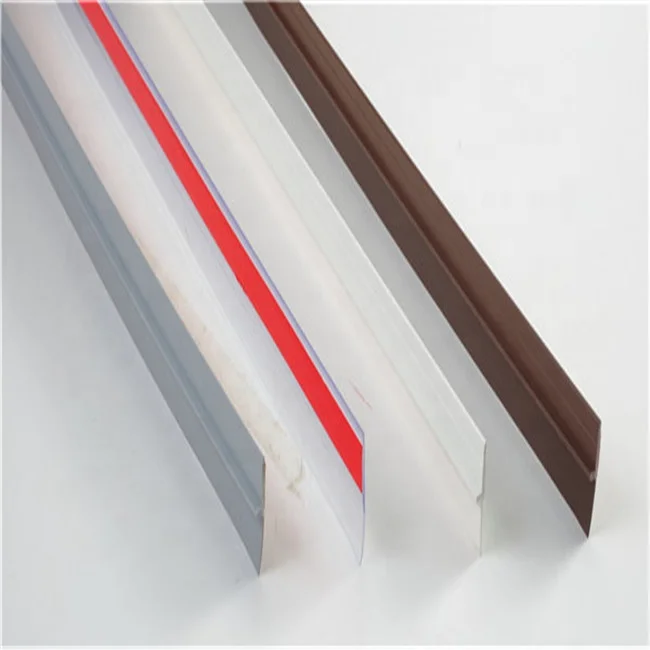 Brown door pvc Seal Adhesive Sealing Rubber Strip Doors and Window Dust Proof Weather Strip