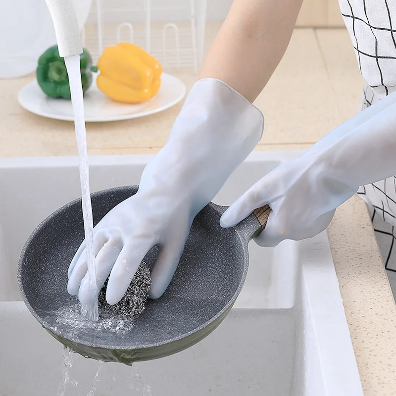 Food Prep Gloves Reusable Latex Candy Color Kitchen Washing Household Powder Free Latex Gloves