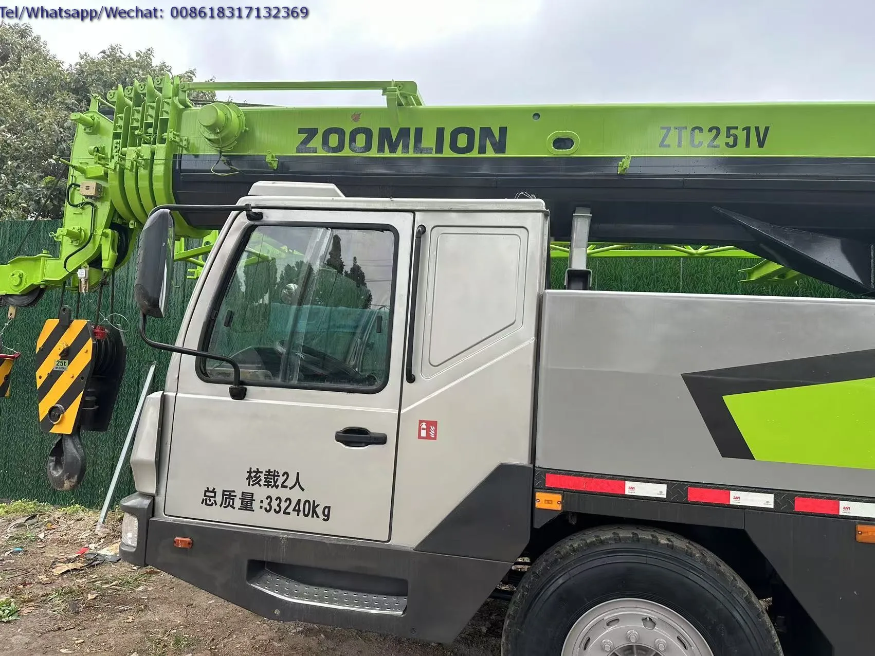 Б/у Zoomlion ZTC251V 25-тонный автокран по низкой цене мобильный кран ZTC300V с 5-секционной стрелой