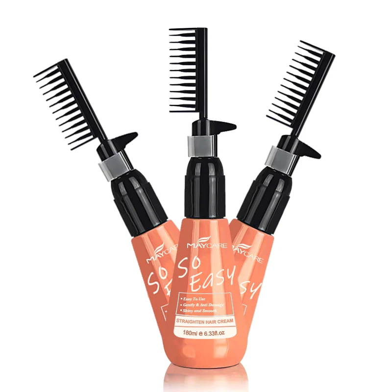 Oem Best Professional Salon Hair Straightening Cream Smooth Shiny Hair Keratin For home Use