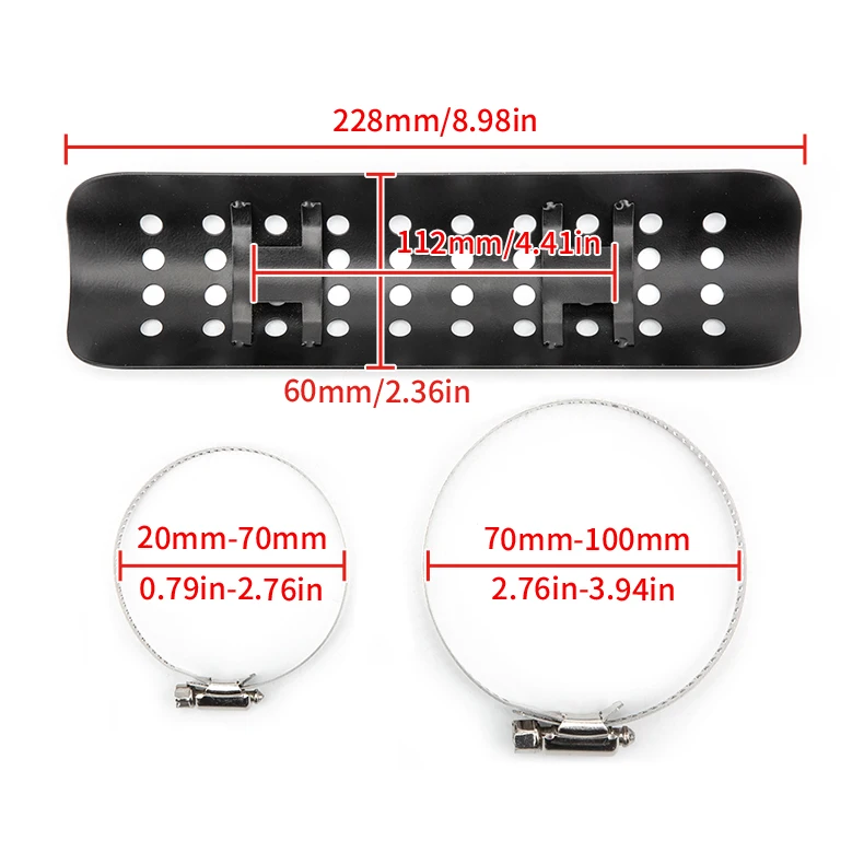 Universal Retro Modified Cafe Motorcycle Accessories Exhaust Pipe Thermal Shield Muffler Protector Cover For Harley