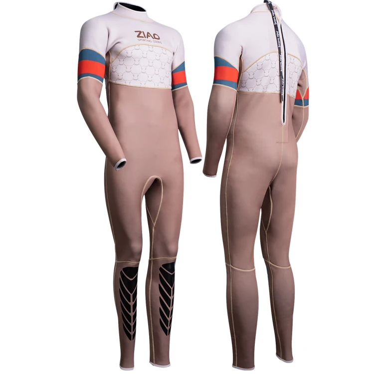 2023 high-end long-sleeve self-swimming diving surf suit SCR neoprene fabric wetsuit