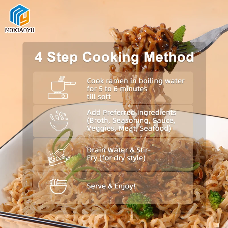 New Arrival Organic High Protein Dry Noodles Meal Replacement Vegetarin Pasta Fast Food Ramen