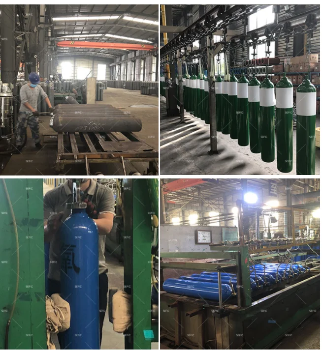 China Manufacturers Wholesale 40l 44.5kg High Pressure Oxygen Gas Cylinder Medical Oxygen Tank