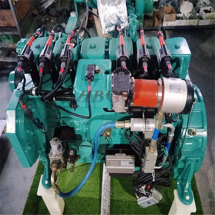 5.9L 60-150kwe уральный газовый двигатель для резервного оборудования и нефтяных месторождений 6BT 5