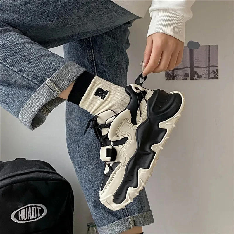 Dropshipping High Quality Black Sneakers for Women and Ladies Sneakers Wholesale Price Casual Shoes Chunky Sneakers Women