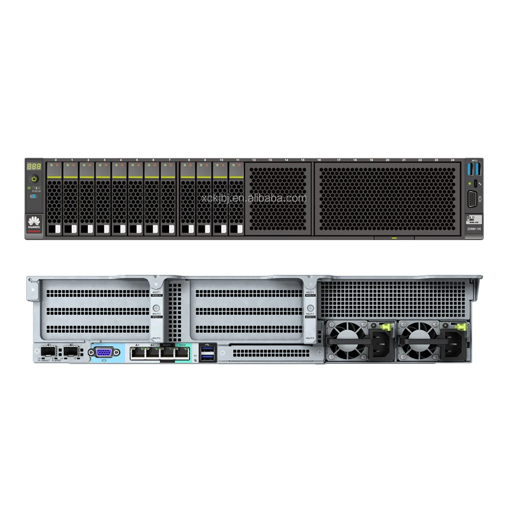 FusionServer 1U rack 1288HV6 server 4*3.5 Chassis 32 ram  4309Y 2.8GHz cpu 1.2T 1.8T 2.4T Disk 9460-8i 2G Raid Card 900W Power