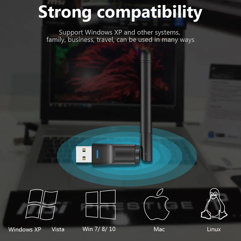 USB Wifi Adapter 150Mbps 2.4 ghz Antenna USB 802.11n/g/b Ethernet Wi-fi dongle usb lan Wireless Network Card PC wifi receiver