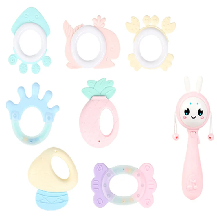 Wholesale New Baby Rattle Toy For Kids Silicone Rattle Teething Toys For Babies