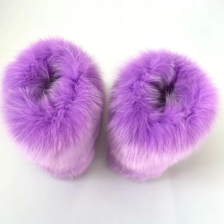 New Designer Factory price Real fox fur boots  winter  boots  for women