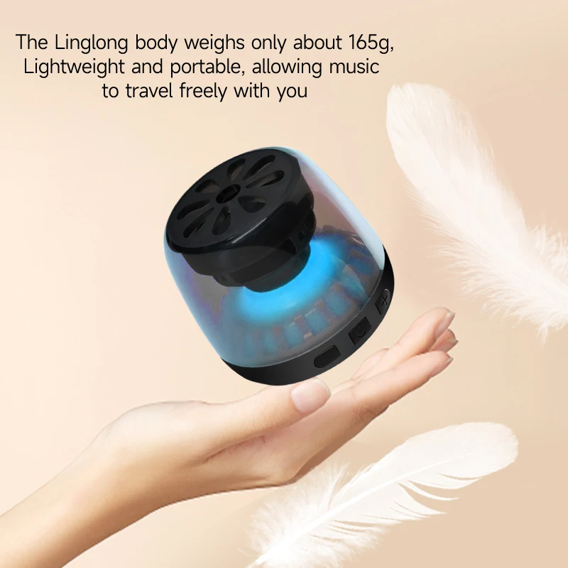5W Mini Speakers Wireless with Bluetooth 5.4 RGB Light  8H Playtime Portable Phone Stand for iPhone Magnetic Bluetooth Speaker