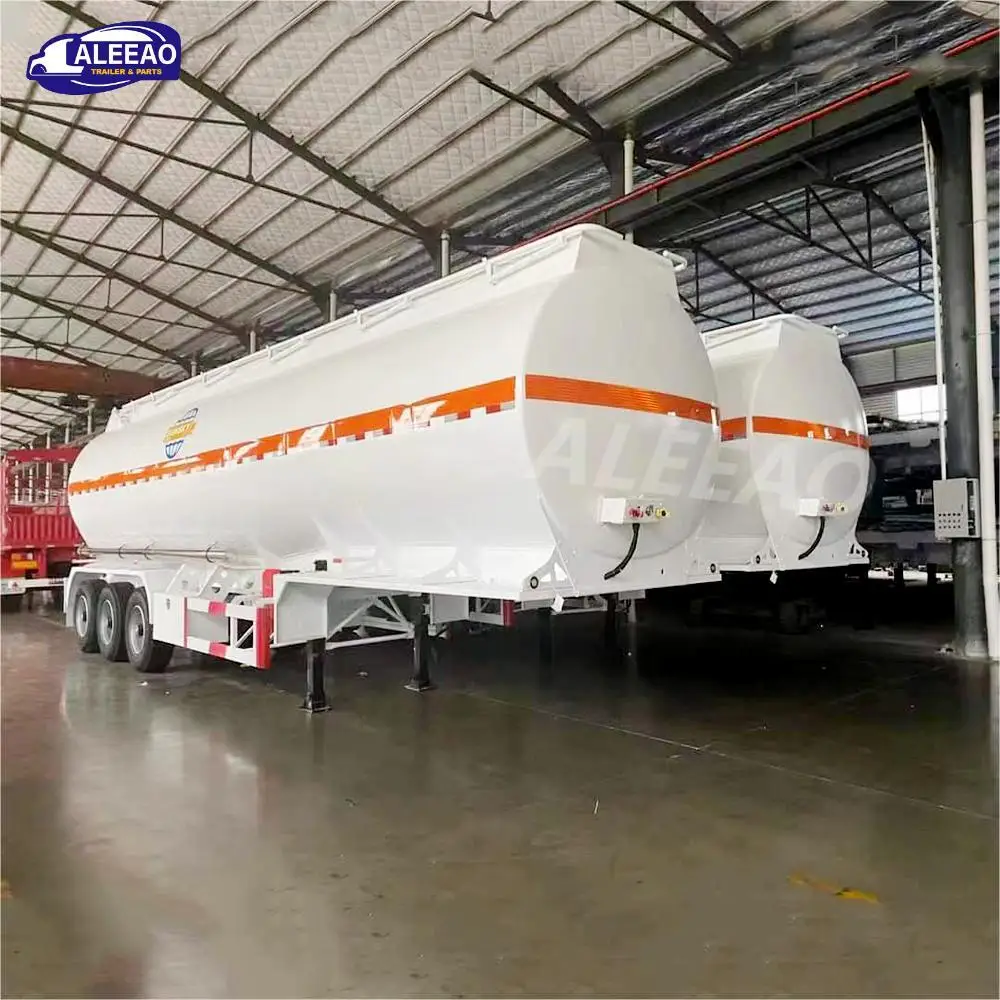 ALEEAO Brand New 3 Axle Carbon Steel Oil Fuel Tanker Tanks 60000L Semi Trailer for Sale