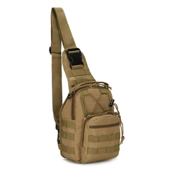 Camping Hiking Outdoor Crossbody Bag Polyester Chest Bag Single Shoulder Men Tactical Sling Bag