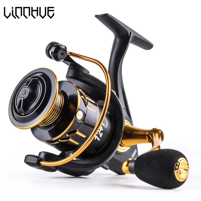 LINNHUE Spinning Reel X3 1000-7000 Metal Spool 5.0:1 4.7:1 Gear Ratio 8kg  Max Drag Interchangeable Eva Grip Light Weight Reel