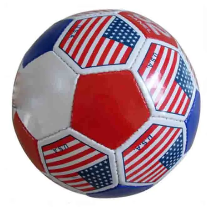 Export PVC Material Cheap Soccer Ball Promotional Soccer Balls with flag