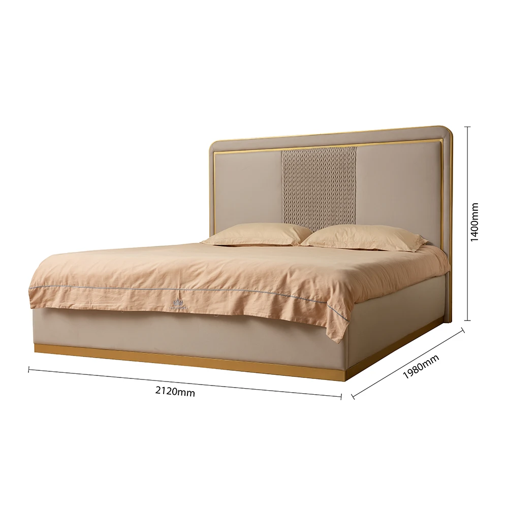 2024 New Arrival Luxury Indoor Bedroom Furniture American Style Solid Wood Bed Bedroom Bed