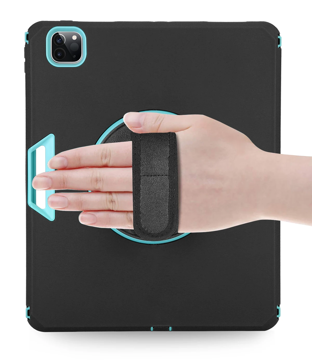 3 in 1 Shockproof Defender Phone Case With Hand Strap For iPad Pro 12.9 2020 Tablet Case