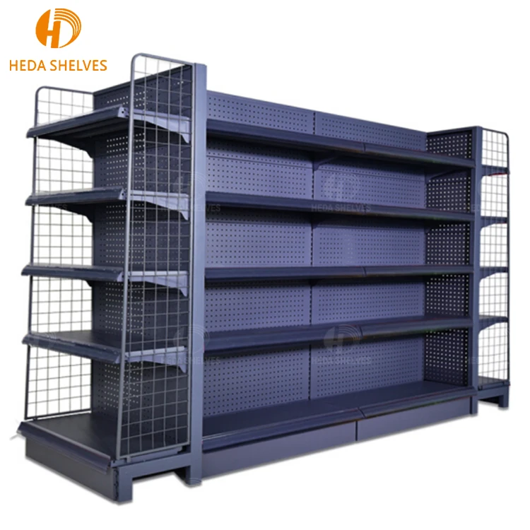 Modern Retail Shop Gondola Shelving System Grocery Store Used Display Units Shelving For Sale