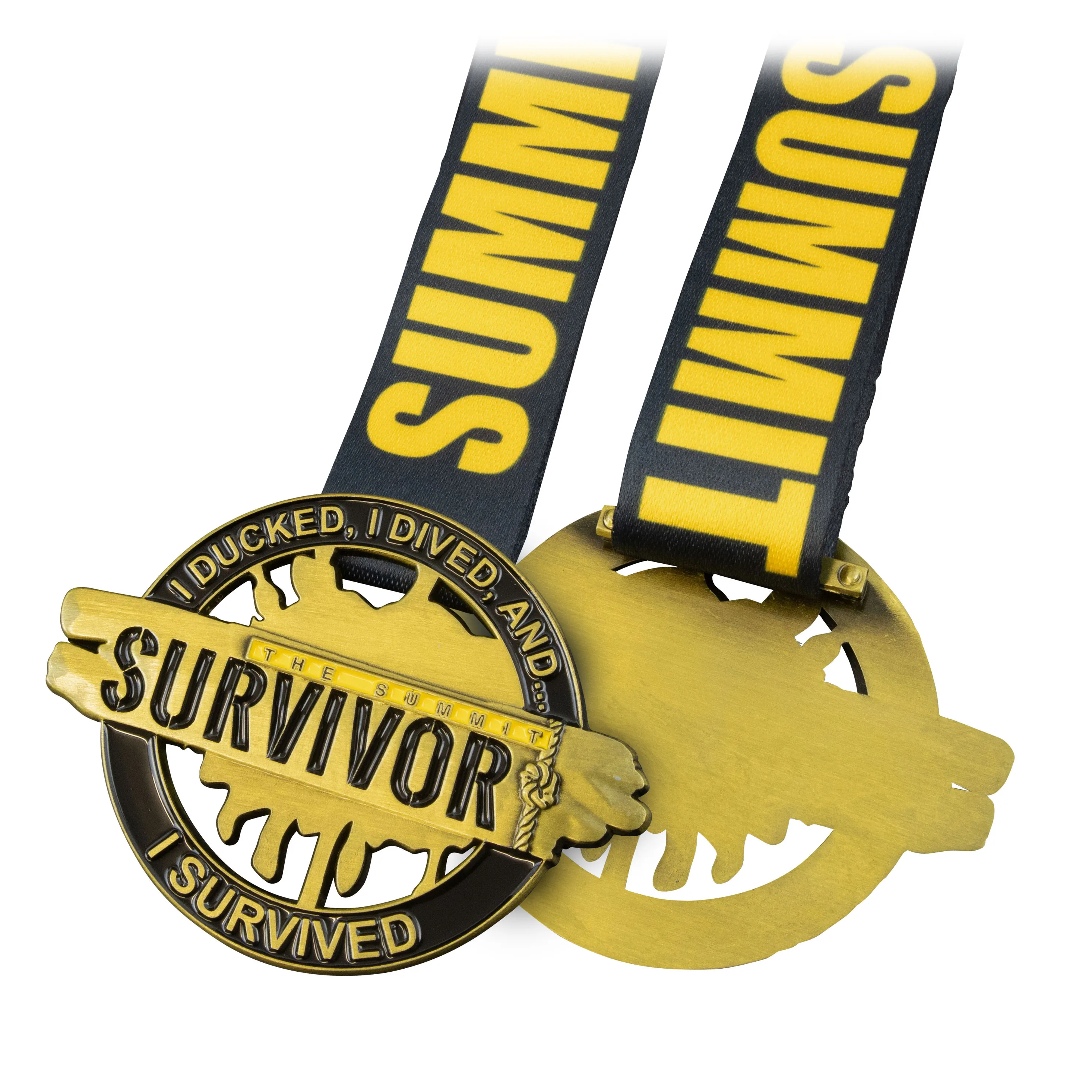 Personalized metal graduation medals cheerleading lacrosse pickleball tournament medals with lanyard no minimum.