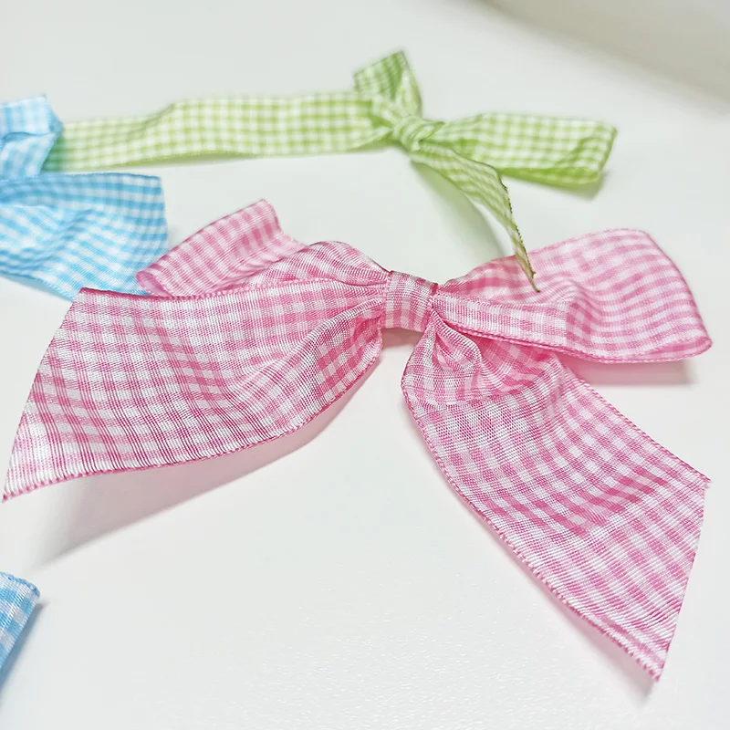 Lovecolour Garment Ribbon Bowknot Accessories Factory Wholesale Ribbon Bows Solid Color Double Face Satin RIBBONS Bow