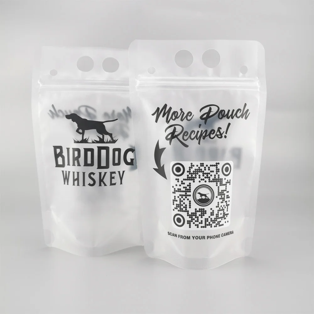 250 мл 350 500 индивидуальная печать матовая поверхность портативный шнурок стоячий мешок для сока напитков с отверстием соломы