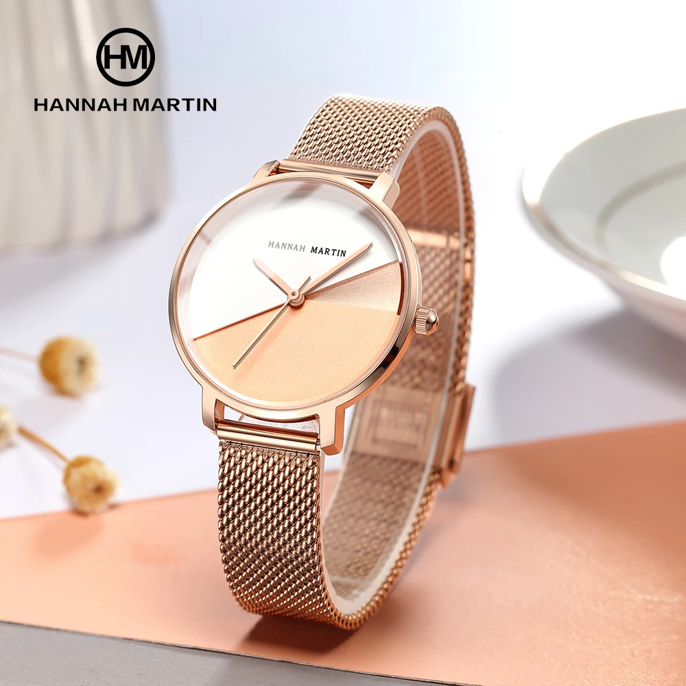 Hannah Martin Watch Factory Women Fashion Business Simple dw Watch Ladies Japan Movement Waterproof 3 Bar OEM ODM Women Watch
