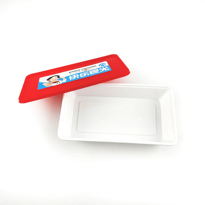 Professional factory directly supply customized 750 ml microwave lunch boxes with sticker